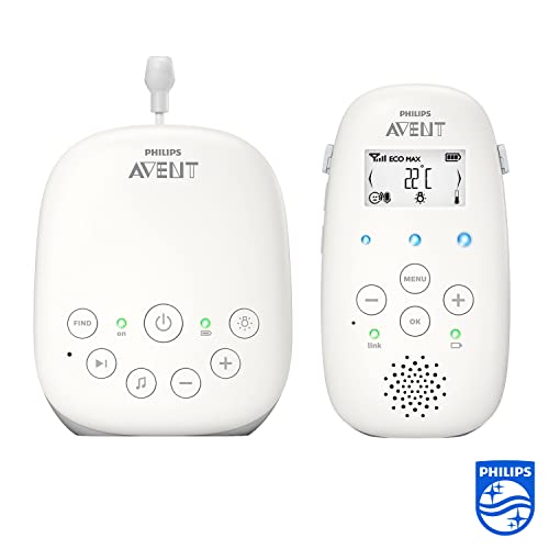 Philips Avent SCD713/00 - Vigilabebes con privacidad y seguridad DECT, luz nocturna