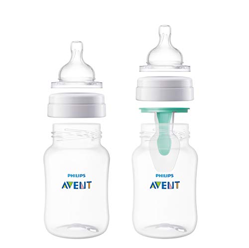 Philips Avent SCF634/27 - Tetina de silicona anti-cólicos con flujo rápido, compatibles con el biberón Classicm 6m+