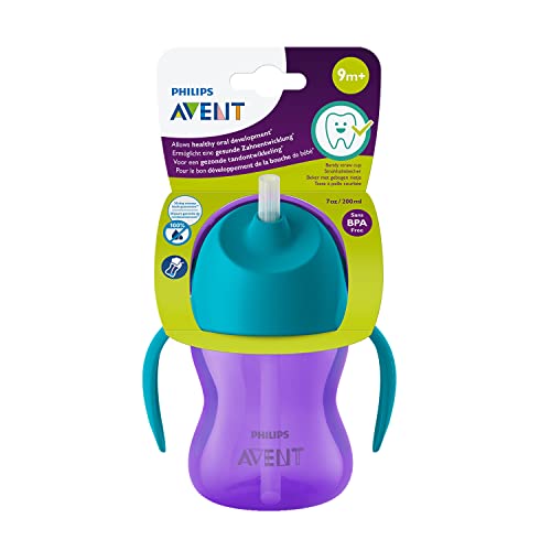 Philips AVENT SCF796/02 vaso de aprendizaje con boquilla 200 ml - Vasos de aprendizaje con boquilla (9 mes(es), Azul, Púrpura, Indonesia, 200 ml, 1 pieza(s), 1 pieza(s))