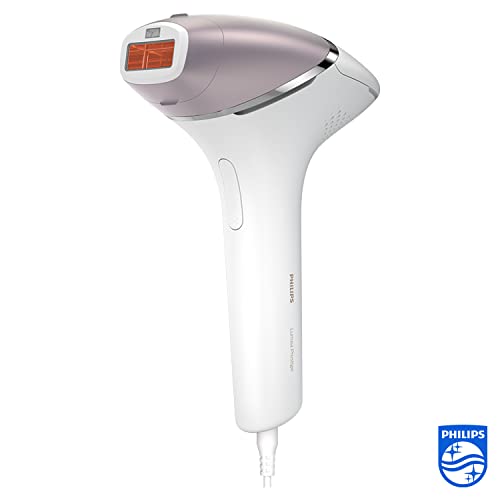 Philips BRI949/00 Lumea Prestige - Depiladora Luz Pulsada para la Depilación Permanente del Vello Visible en Casa con 4 Cabezales: Cuerpo, Bikini, Axilas y Cara, Recortador Precisión, Blanco y Rosa