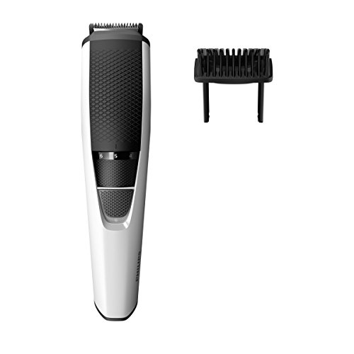 Philips BT3206/14 Barbero Recortadora de Barba, funda de viaje, sistema Lift & Trim, 10 posiciones, Blanco