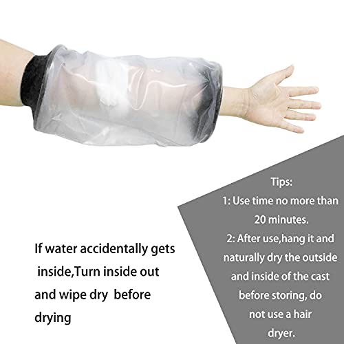 PICC Line Waterproof Cover Adult, Cast Protector Arm Waterproof Dressings for Wounds Reusable Waterproof Cast Cover Arm PICC Line Cover Arm Sleeve, Waterproof Cover for Plaster Cast