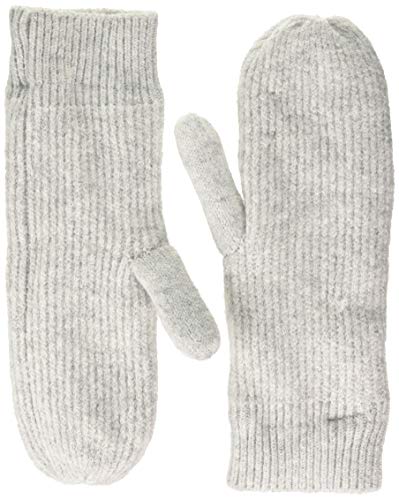 PIECES PCBENILLA Mittens Noos BC Manoplas, Color Gris Claro, Talla única para Mujer