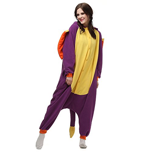 Pijamas Animales Mujer Disfraces de Cosplay para Adultos Pijama Enteros Dragon, S