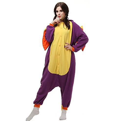 Pijamas Animales Mujer Disfraces de Cosplay para Adultos Pijama Enteros Dragon, S