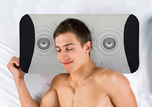 Pikolin Home - Almohada viscoelástica de altavoces con funda doble Jacquard con firmeza alta ideal para dormir de lado o boca arriba