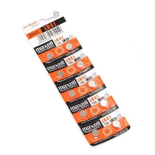 Pila maxell LR41 AG3 1.5 v Pack 10 Pilas, Cablepelado®