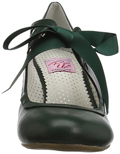 Pin Up Couture WIGGLE-32 Dark Green Faux Leather UK 6 (EU 39)