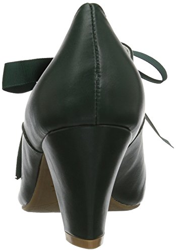 Pin Up Couture WIGGLE-32 Dark Green Faux Leather UK 6 (EU 39)