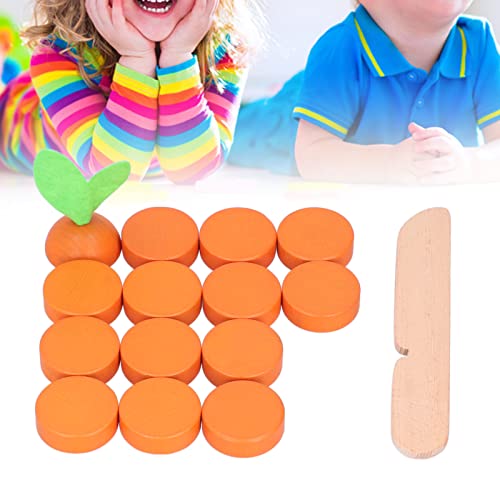 Pinsofy Bloques de Zanahoria, Educación Temprana Ejercicio Cognitivo Movimientos de la Mano Xercise Ability Montessori Juguetes para Bebé(BT-Zanahoria Xiaoxiaole)