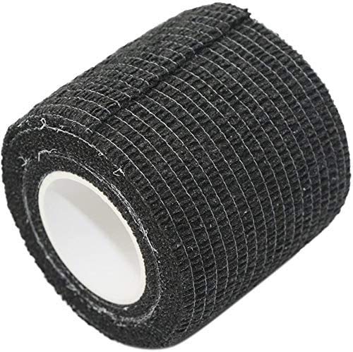 PintoMed - Venda Cohesiva - 10 x NEGRO - 10 rollos x 5 cm x 4,5 m autoadhesivo, vendaje flexible, primeros auxilios, lesiones