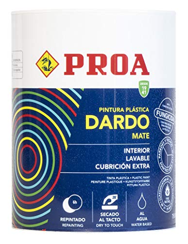 PINTURA PLASTICA DARDO BLANCO INTERIOR MATE 750ML