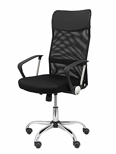 Piqueras Y Crespo (PIQU7) Silla Gontar Respaldo Malla Negro Asiento Oficina, Talla Unica