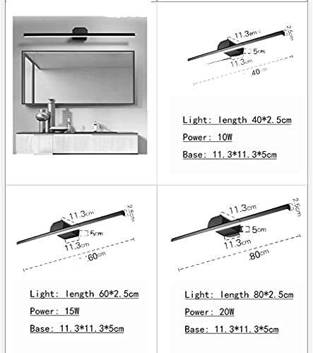 Pkfinrd Cuarto de baño Vanity Light Mirror Iluminación Lámpara de baño Lámpara Espejo Faro Lámpara de baño Lámpara de baño Cuarto de baño Cuarto de baño Espejo Mueble Maquillaje Lámpara Duradera