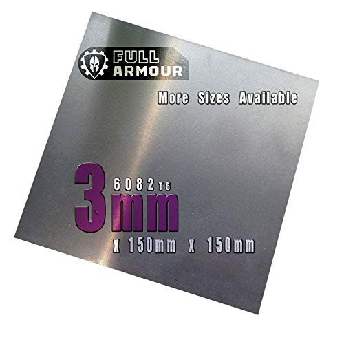 Placa/lámina de aluminio de 3 mm 150mm x 150mm (15cm x 15cm)