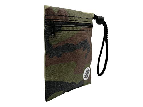 Plan B, Bolsa Porta Mascarilla, Militar, 12 X 14 cm, 1 Cremallera, Asa Ajustable, Verde Mimetizado