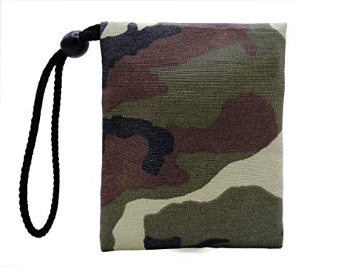 Plan B, Bolsa Porta Mascarilla, Militar, 12 X 14 cm, 1 Cremallera, Asa Ajustable, Verde Mimetizado