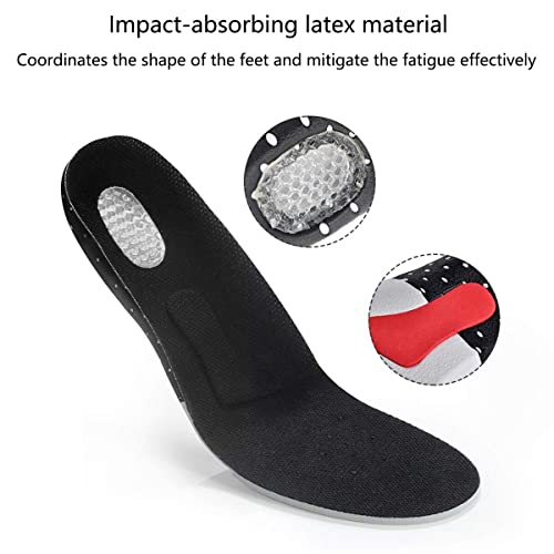 Plantillas para fascitis plantar con soporte de arco, plantillas de absorción de golpes para aliviar los pies planos, el dolor de pies, plantillas cómodas para hombres y mujeres