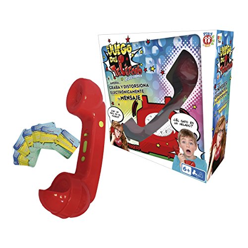 PLAY FUN BY IMC TOYS Juego del Teléfono | Juego de mesa familiar y divertido en el que tendrás que Grabar un mensaje que acabará siendo Distorsionado - Para niños +6 Años