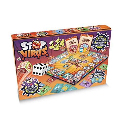 PLAY FUN BY IMC TOYS Stop The Virus | Juego de Mesa Familiar Divertido para niños y niñas +8 Años