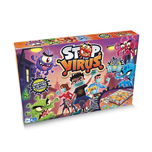 PLAY FUN BY IMC TOYS Stop The Virus | Juego de Mesa Familiar Divertido para niños y niñas +8 Años