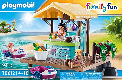 PLAYMOBIL - Family Fun, Alquiler de Botes con Bar, a Partir de 4 años (70612)