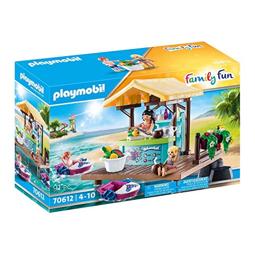 PLAYMOBIL - Family Fun, Alquiler de Botes con Bar, a Partir de 4 años (70612)