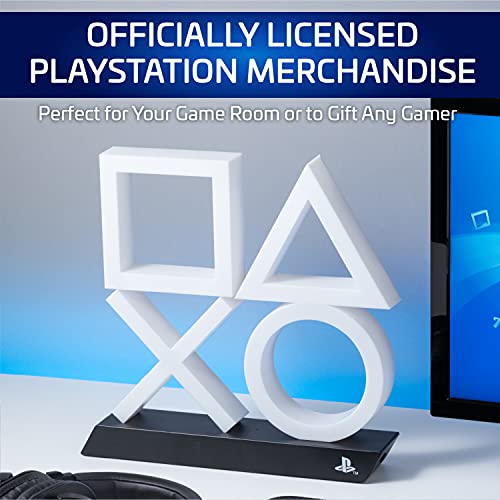 Playstation PS5 Icon Light Unisex Lámpara de mesa blanco-negro, Plastico,