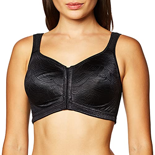 Playtex Womens 18 Hour Posture Boost Wirefree Bra (USE525) -Black -38C