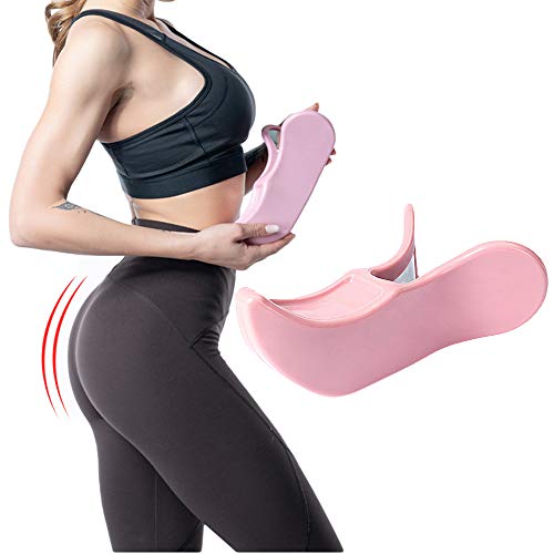 PLMOKN Dispositivo de Entrenamiento de Cadera para glúteos Ajustable Super Kegel Ejercitador Corrección de rehabilitación posparto Suelo pélvico Equipo de Gimnasia para Mujeres(Pink)