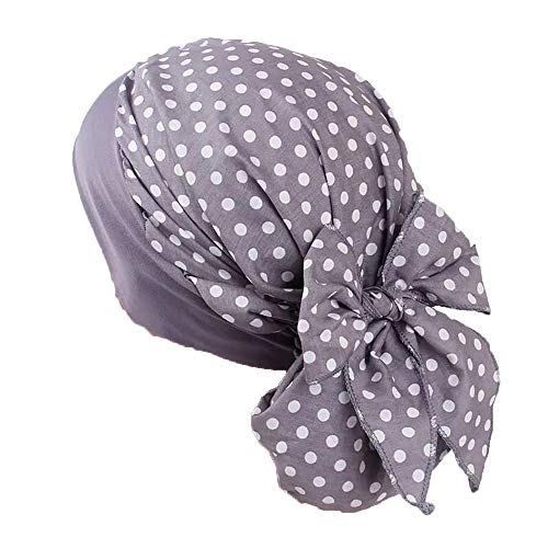 Pluto & Fox Turbante Gorra Pañuelo Para Cabeza De Tela De Mujer Para Cáncer Quimioterapia Chemo Oncológico Noche Pèrdida de Pelo Cabello (Diseño 1, 1)