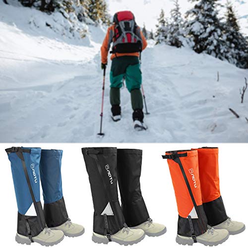 Polainas para las piernas, Polainas para botas de nieve resistentes al agua y antidesgarros, Polainas para senderismo transpirables para hombres y mujeres, Polainas para botas de nieve ajustables