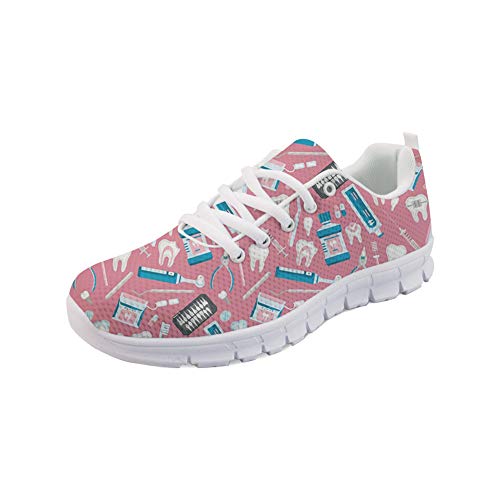 POLERO Sneaker Zapatillas de Deporte Nurse Bear Medicina para Dama Mujer con Cordones 38 Talla Europea