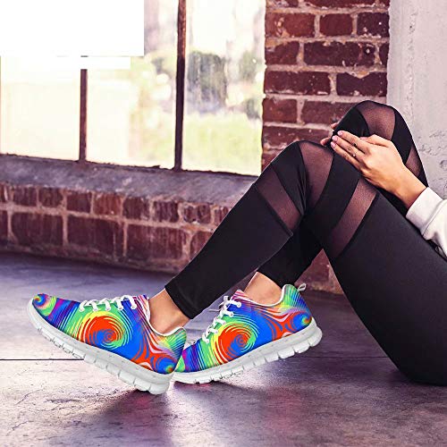 POLERO - Zapatillas de Enfermera con diseño de Historieta y Osos, Zapatillas Deportivas para Mujer, para Correr, Caminar, con Cordones Talla EU 36-41, Color, 40 Talla Europea