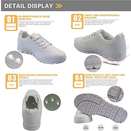 POLERO - Zapatillas de Enfermera con diseño de Historieta y Osos, Zapatillas Deportivas para Mujer, para Correr, Caminar, con Cordones Talla EU 36-41, Color, 40 Talla Europea