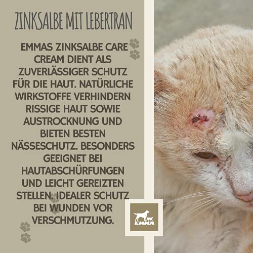 Pomada de zinc de hígado I pomada para heridas para perros y gatos I pasta de zinc para heridas abiertas I Eczem Zinc Wundheil crema para cicatrización de heridas I pomada para animales 250 ml