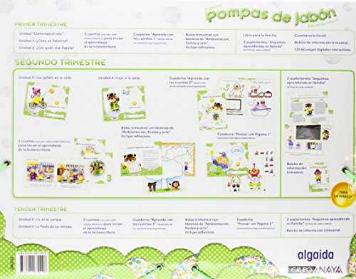 Pompas de jabón 3 años. 2º Trimestre. Proyecto Educación Infantil 2º ciclo - 9788490670026