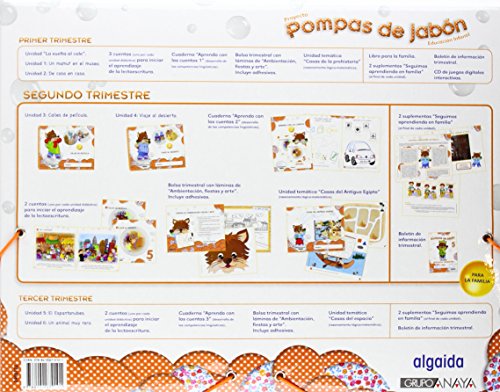 Pompas de jabón 5 años. 2º trimestre. Proyecto Educación Infantil 2º ciclo - 9788490670101