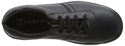 Portwest FW14, Calzado de protección de piel para hombre S1P, color negro, talla 50 EU (15 UK)