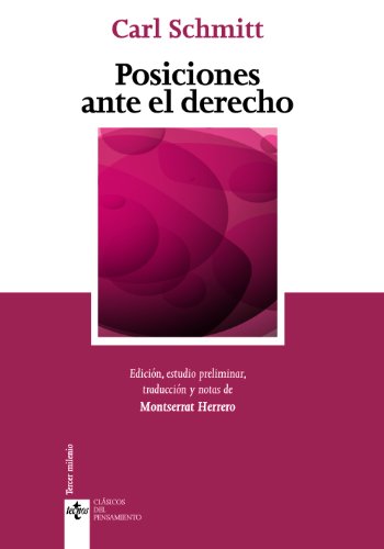 Posiciones ante el derecho (Clásicos - Clásicos del Pensamiento)