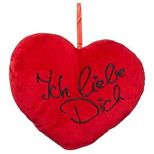 Posten Anker Cojín de corazón XXL I gigante de 24 cm de peluche I cojín de corazón I regalo para el día de San Valentín para hombres y mujeres I cojín de corazón I