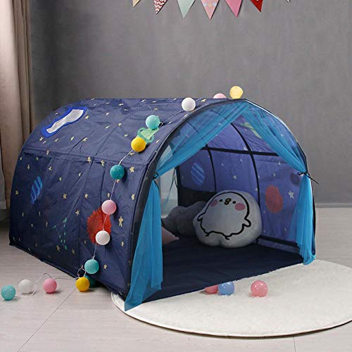 Powcan Carpa de Cama Tienda De Juego para Niños Tienda de Juegos Princess Castle para niñas Tiendas de Juegos para niños Grandes Tiendas de campaña para niños Play House 140x100x80cm