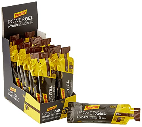 PowerBar PowerGel Hydro Cola 24x67ml - Gel Energético de Alto Carbono + C2MAX + Sodio + 100mg Cafeína