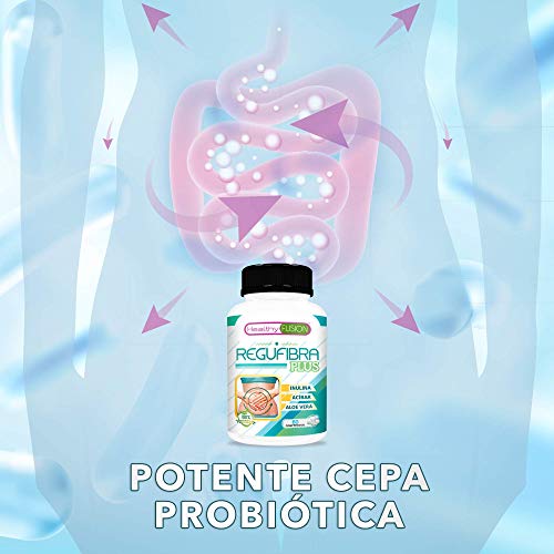 Prebiótico con aloe vera e inulina [10 mil millones UFC] | Regula el tránsito intestinal y mejora la digestión | Efecto détox | Previene el estreñimiento | Depura y elimina toxinas | 60 unidades