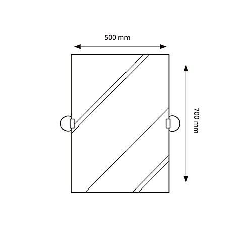 Presto Equip 88240 Espejo Reclinable, Inox Mate