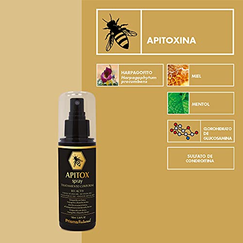 Prisma Natural 005110346 Apitox Spray Muscular de veneno de abeja contra el dolor, 100 ml