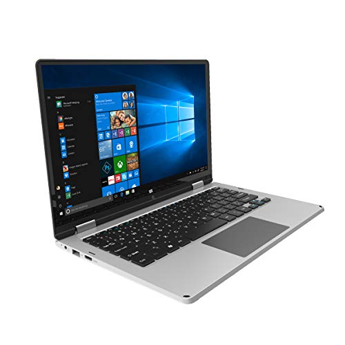 PRIXTON Flex Pro - Ordenador Portátil con Pantalla Táctil 11'6 Pulgadas, Sistema Operativo Profesional Windows 10 Pro, Procesador Intel Celeron Apollo Lake N3350, 4GB RAM / 64GB, Teclado en Español