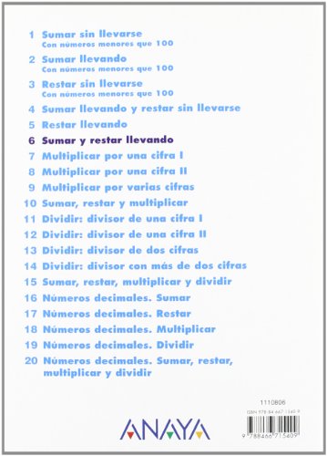 Problemas 6. Sumar y restar llevando - 9788466715409