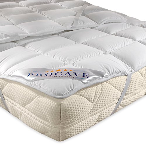 PROCAVE Micro Confort Protector colchón en Varios tamaños, Made in Germany, Funda colchón de Microfibra y poliéster, Soft Touch, Válido para Camas de Agua y Box Spring, 90x190 cm