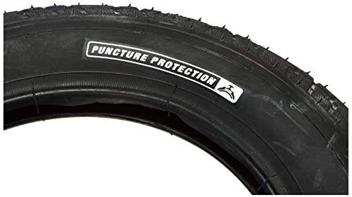 Profex - Cubierta antipinchazos para Bicicletas de Paseo (12 ½ x 2 ¼), Color Negro